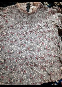 Floral Print Long Sleeve Top