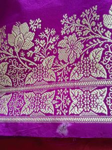 Purple Banarasi Silk Saree