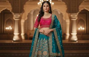 Elegant Pink Embroidered Blouse