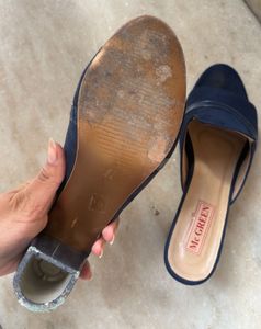 Navy Blue Mc GREEN Slides