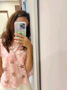 Pink Transparent Tee