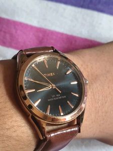 Timex Brown Leather Strap Watch