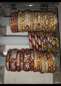 Pure Hyderabadi Wedding Bangles| Heavy Stone Work