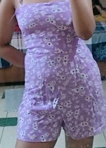 Lilac Floral Romper