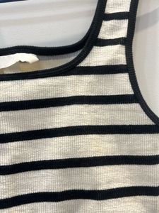 Striped Crop Tank Top