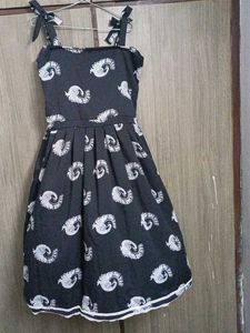 Black Printed Dress