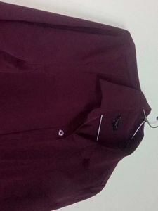 Burgundy Shirt Dress