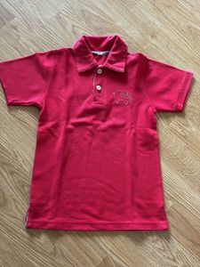 Red Polo T-shirt For Kids