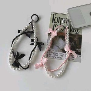 Pearl & Bow Phone Charm Straps