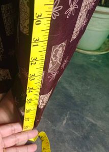 Vintage Patterned High-Waisted Pants