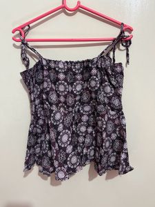 Cute Floral Peplum Top