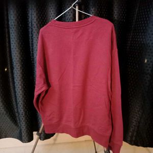 Red Pullover Sweatshirt
