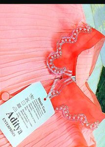 Coral Pink Button-Down Top