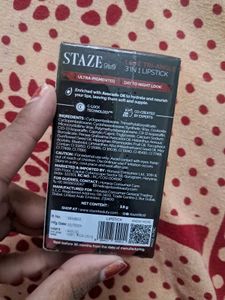 STAZE Tri-Angle 3 in 1 Lipstick Shade Caramel Rose