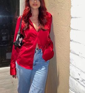 Red Pure Cotton Fitted Shirt