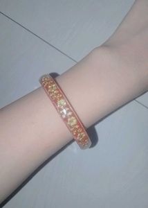 Floral Bangle Bracelet