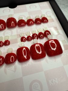 (sale)Glittery Press On Nails 4 Ur Toes- Legs