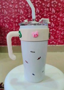 Sipper Steel Bottle With Straw