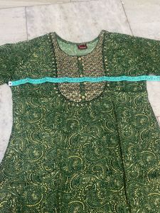 ✨Green Golden Festive Kurta✨