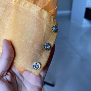 Orange Orgenza Mesh Top With That Inner