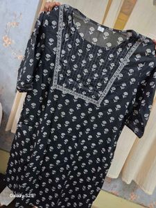 Libas Black Floral Print 3 Piece Set