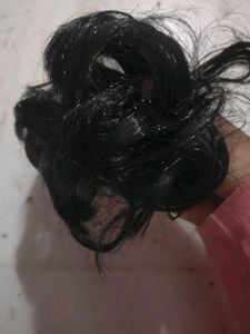Natural Looking Black Bun Extension