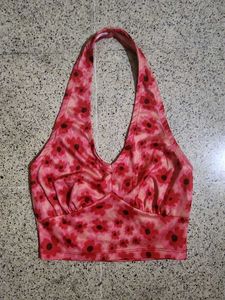 Coral Crop Top