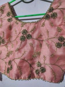 Pink Embroidered Lhenga Choli
