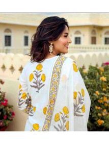 3 Piece Cotton Sharara Set..