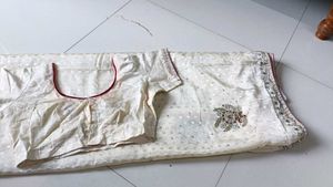 Off White Party Wear Saree 🎀