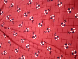 Red Floral Print Nightgown