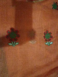 Vintage Floral Embroidered Fabric