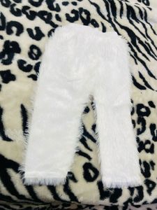 White Baby Girl Frock Set For Winter