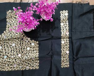 Embroidered Mirror Work Blouse