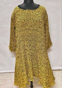 Xl/ XXL Yellow 🐆 Cheetah Print Dress Fix Price