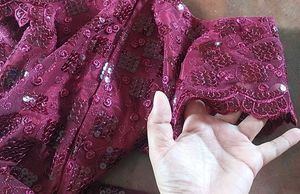 Elegant Burgundy Lace Dress