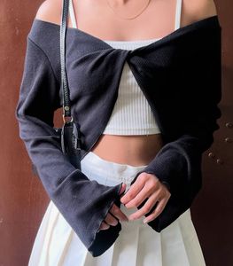 Twist Front Long Sleeve Top