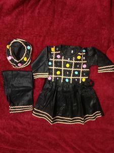 Girls Kashmiri Kurta Set