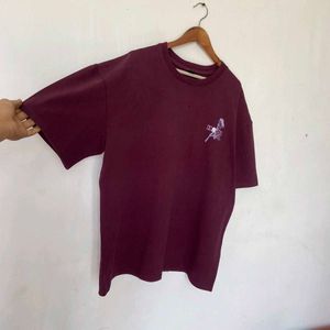 Burgundy Rose Graphic Tee