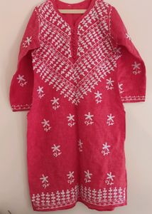 Khadi Cotton Chikankari Kurta