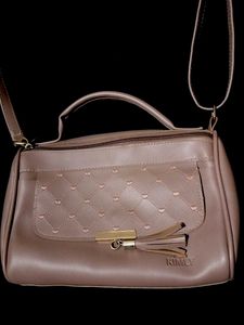 Vintage Tan Top Handle Bag