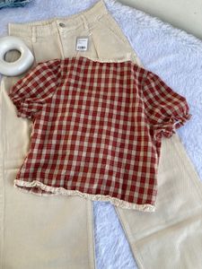 Savana Vintage Tie Up Top