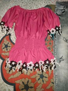 Women Top And Jeans Set