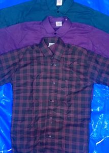 Men Shirts Full Sleeve With Pocket .Combo Of Three