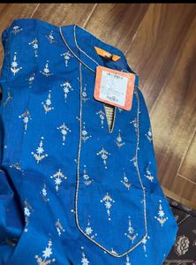 Kurti With Golden Work