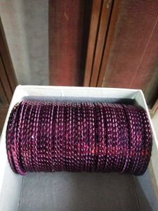Metallic Purple Bangles Set