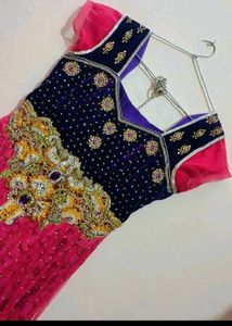 Rose Anarkali Kurti With Dupatta For 30 Bust