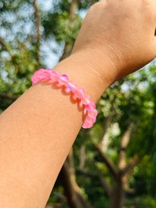Pink Aura/Barbie Beads Bracelet.