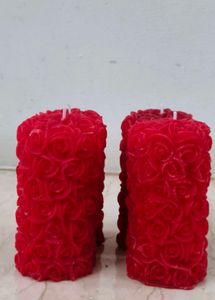 Red Rose scented Candles1pcs
