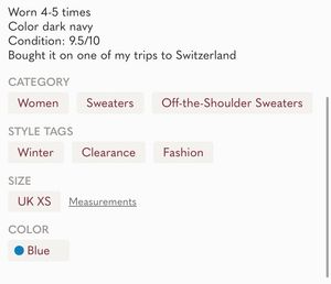 Chikoree Cropped Sweater From Switzerland 🇨🇭